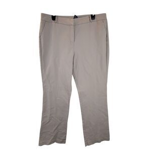 New York & Company Womens Size 14 Tall Tan Solid Dress Pants